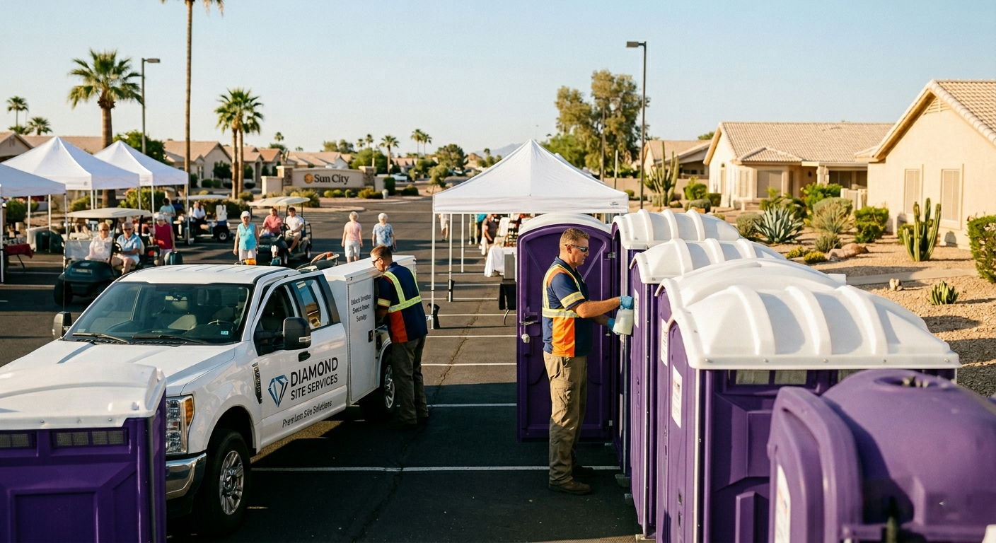 Managing Portable Sanitation Solutions in Sun City, Arizona 