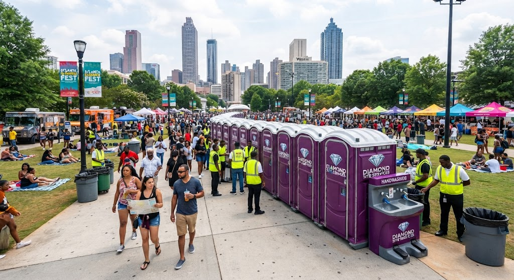 Public Gatherings, Events, and crowd sanitation management in Atlanta